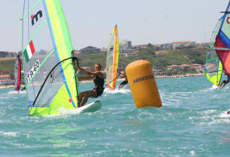 Valentina Failla in una fase delle regate di Termoli