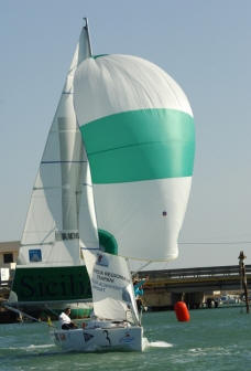 L'equipaggio di Damien Iehl, vincitore della Cento Cup 2006